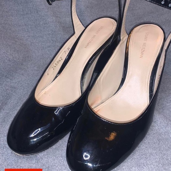 Authentic Stuart Weitzman shiny black pumps. - Picture 3 of 3